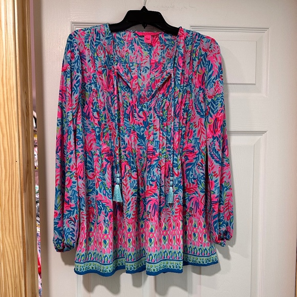 EUC Lilly Pulitzer Marilina Tunic Size Medium - Picture 1 of 11